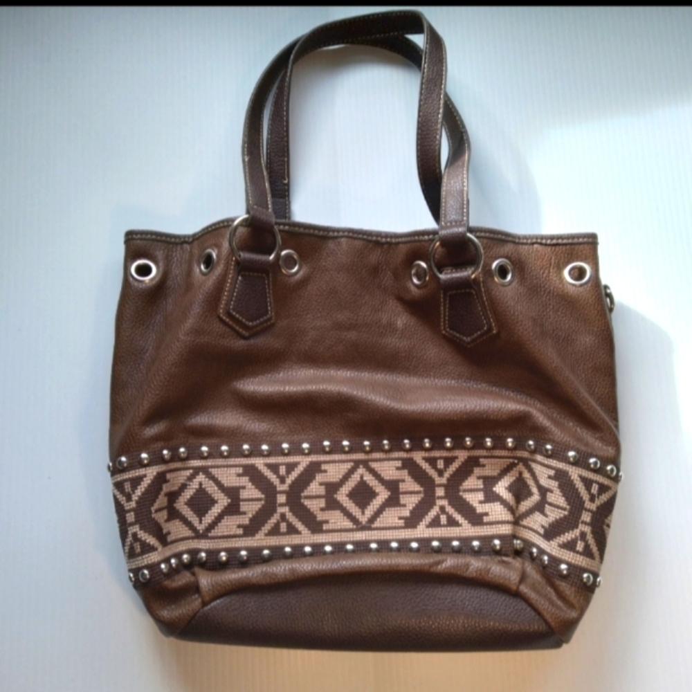Blazin Roxx Leather Aztec Purse
